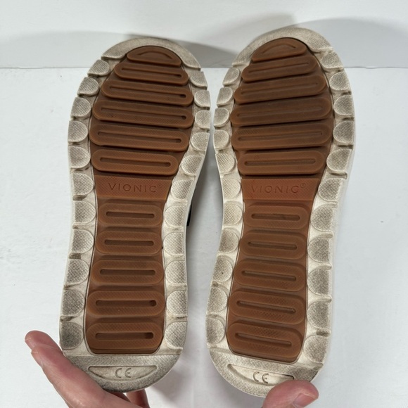 Vionic Dinora Leopard Snakeskin Slip-On Platform Sneakers White Leopard Size 6.5 - Picture 10 of 10